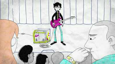 For four minutes. - Tig Notaro: Drawn