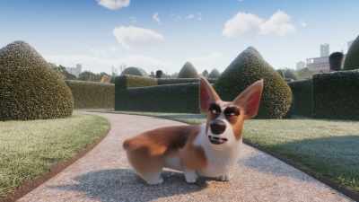 For God's sake stop that nonsense. Show yourself. - The Queen's Corgi
