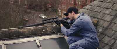 For this hit, I'm using
a CO2 gas-powered rifle. - Accident Man