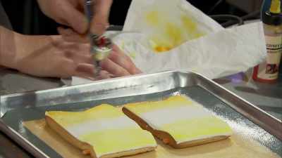 For my next flag, I'm going
to paint luster dust - Halloween Cookie Challenge