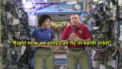 For now we can fly
to Earth orbit, - American Moon