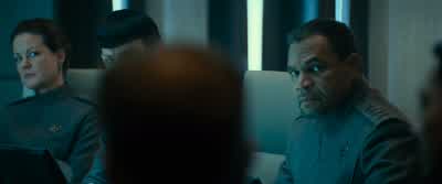 For reasons unknown John Harrison has just declareda one man war against StarfleetAnd under no circumstances are we to allow this manto escape Federation spaceYou here tonight represent the senior commandof all the vessels in the regionAnd in the name of - Star Trek Into Darkness