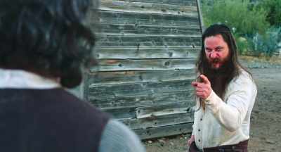 For his sake alone, I don't
break your scrawny ass in two. - Ghost Town