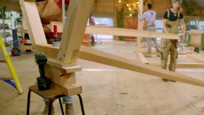 For her tepee potting shed, - Handmade: Britain's Best Woodworker