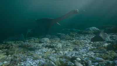 For the calf, at last, success. - Prehistoric Planet