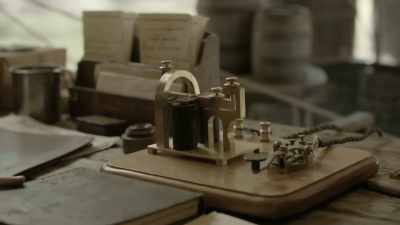 FOR THE FIRST TIME, WITH THE
DEVELOPMENT OF THE TELEGRAPH, - Origins: The Journey of Humankind