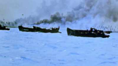 For three days
before we moved in, - The Pacific War in Color