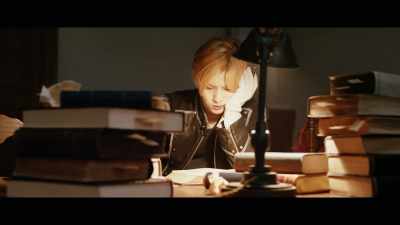 For three days Ed's locked himself
in the library. - Fullmetal Alchemist