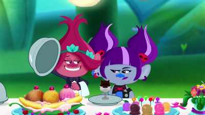 For Val, dark, dark,
dark chocolate. - Trolls: TrollsTopia