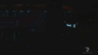 For whatever reason, we don't know,
she missed her stop and instead, - The Real Manhunter
