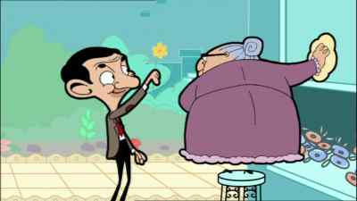 - For you.
- Oh. - Mr. Bean: The Animated Series