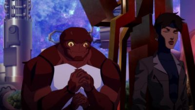Forager is honored
to meet Highfather. - Young Justice