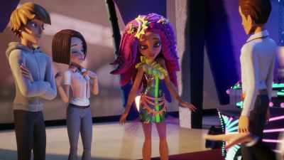 Forget their makeup.
Did you see those outfits? - Monster High: Electrified
