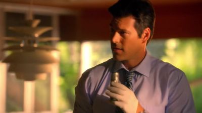 Found blood behind the electrical
outlet and the baseboard. - CSI: Miami
