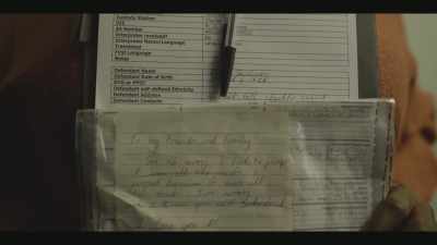 Found in your lockup
in your handwriting, - Passenger