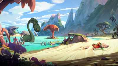 Found you! Found you! Found you!
(giggles) - Gigantosaurus