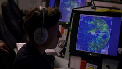 Four hours after the strikes
on Syria began, - Warship: Life at Sea