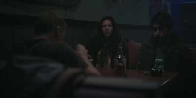 - Four.
- (John sniffles) - Next Exit