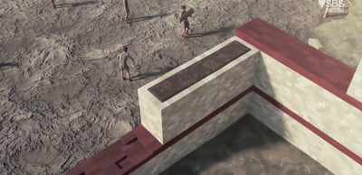 Four layers of brickwork
topped the wall, - Roman Megastructures