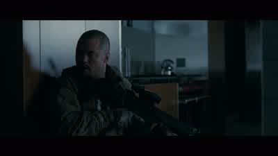 Four men, front entrance. - The Accountant
