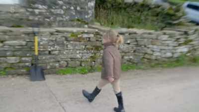 ...four-year-old Clemmy's breaking
the mould - Our Yorkshire Farm