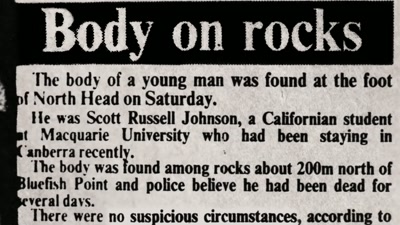 Fourteenth is when the
notice appeared in the newspaper - Never Let Him Go