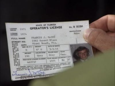FRANCIS J. McCOY,
MIAMI BEACH, FLORIDA. - Hawaii Five-0