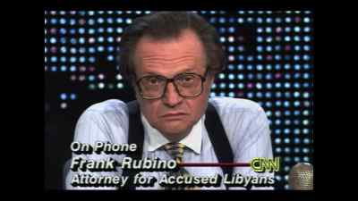 FRANK RUBINO:
My clients have advised me
that they cannot - Lockerbie: A Search for Truth
