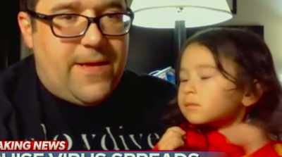 - Frank Wicinski and
his three-year-old daughter-- - In the Same Breath
