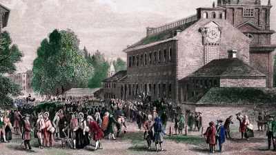 Franklin was approached
by one of the city's - Benjamin Franklin