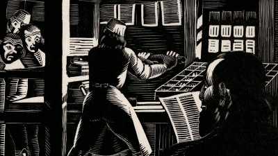 Franklin decided to return
to his old trade as a printer. - Benjamin Franklin