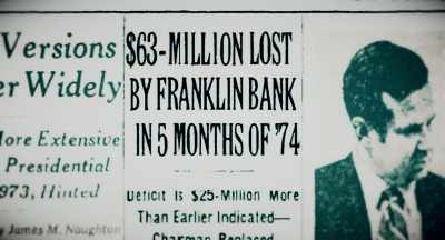Franklin National becomes
the largest bankruptcy - Murder of God's Banker