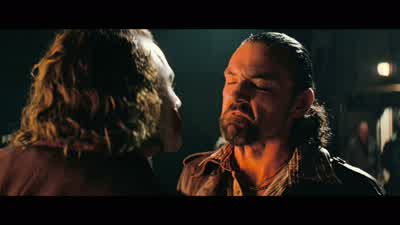"Freak." Why don't we cut you up into little pieces and feed you to your pooches? - The Dark Knight