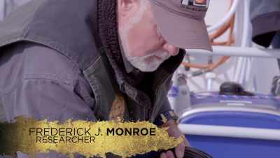 Frederick J. Monroe,
a certified Divemaster, - The Curse of Civil War Gold