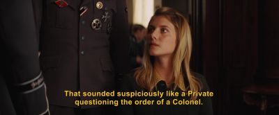 (FREDRlCK SPEAKING GERMAN) - Inglourious Basterds