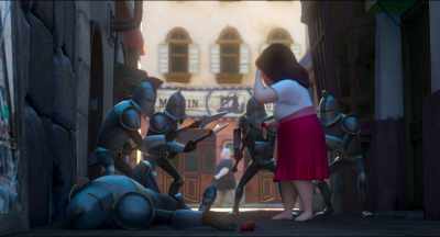 Freeze! Put the shoes down,
get on your knees, - Red Shoes and the Seven Dwarfs