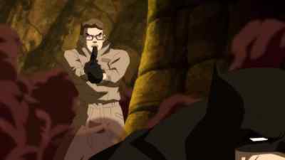 Freeze, you son of a bitch. Unh. - Batman: The Dark Knight Returns, Part 2
