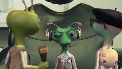 [frenzied prattling] - Alien TV