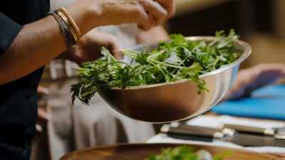 Fresh parsley and garlic,
olive oil, - Eva Longoria: Searching for Mexico