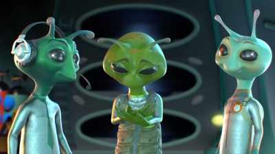 [friendly babbling] - Alien TV