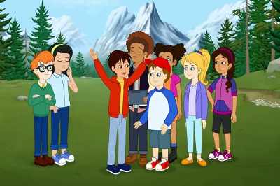 [Frizzle] Absolutely. Let's make
like a tree and leaf all this behind! - The Magic School Bus Rides Again