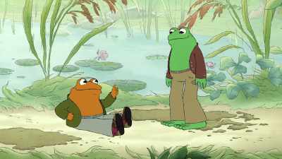 Frog, it is timeto take these old new shoes off. - Frog and Toad