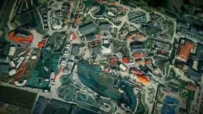 From above, it's a patchwork
of twisting tracks - Europe From Above