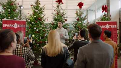 From branch distribution,
shape, and needle retention, - Six Degrees of Santa