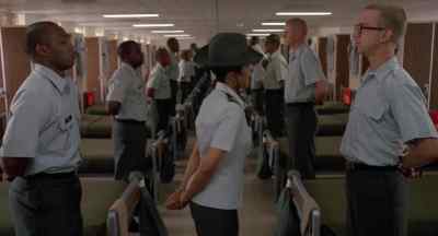 From here on out,
anyone without
a straight gig line - In the Army Now