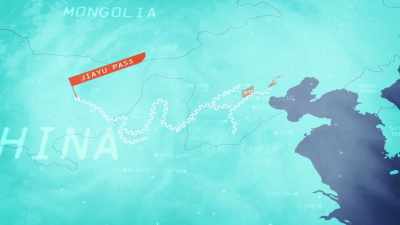 From here it runs through mountains and across rivers - Ancient Engineering