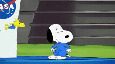 From your journey to
the International Space Station. - Snoopy in Space