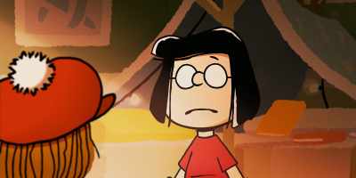 From now on, it's going to be, "rush,
push, pull, don't think, talk." - Snoopy Presents: One-of-a-Kind Marcie