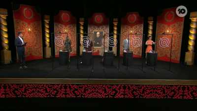 "From your spot,
stick a pickle to the bullseye. - Taskmaster