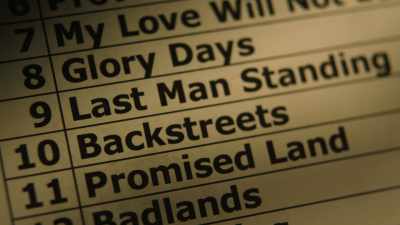 From the beginning of the tour, - Road Diary: Bruce Springsteen and The E Street Band